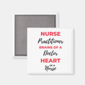 Gehirne eines Arzthelfers 2 Magnet (Vorderseite/Rückseite)