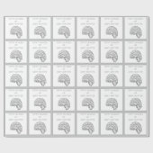 Gehirne Geschenkpapier (Flach)