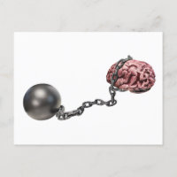 Gehirne mit Ball und Kette