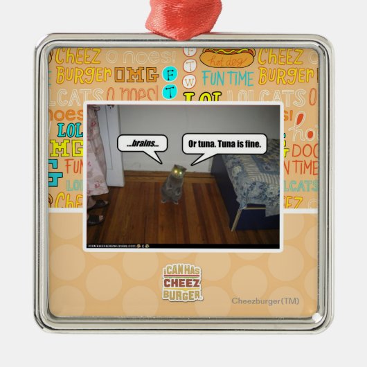 Gehirne Silbernes Ornament (Vorne)