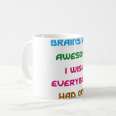 Gehirne sind Phantastische Funny Quotes Kaffeetasse (Vorderseite Links)