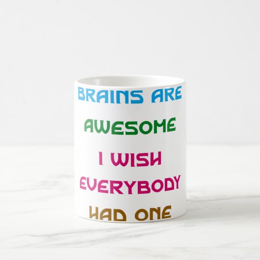 Gehirne sind Phantastische Funny Quotes Kaffeetasse (Mittel)