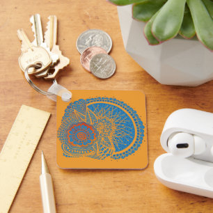 Gehirne Skull Schlüsselanhänger