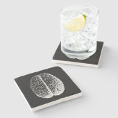 Gehirne! Steinuntersetzer (Seitenansicht)