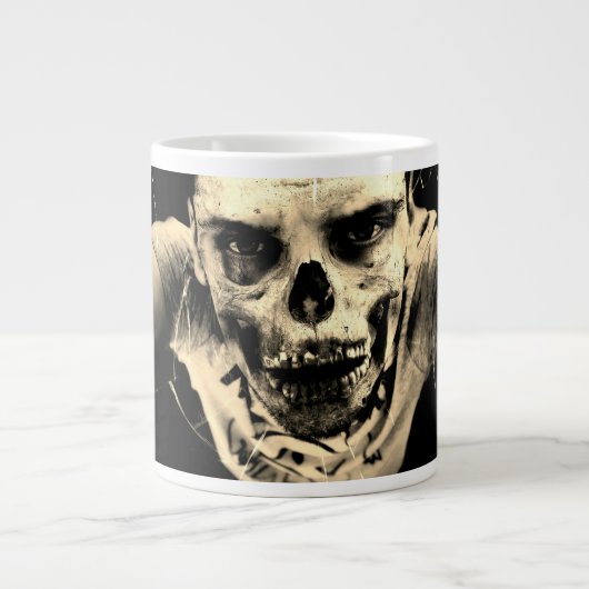 Gehirne vor Kaffee Jumbo-Tasse (Vorderseite)