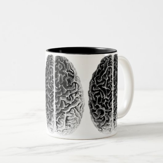 Gehirne Zweifarbige Tasse (VorderseiteRechts)