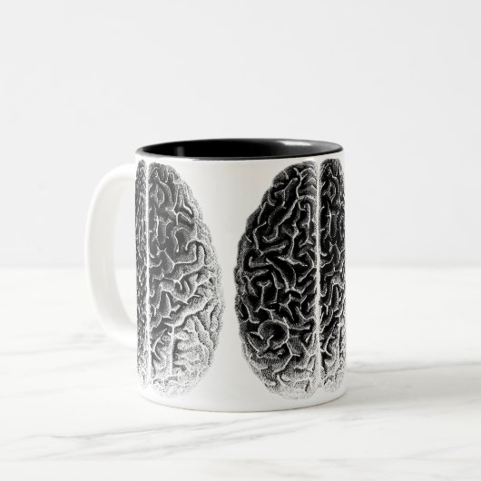 Gehirne Zweifarbige Tasse (Vorderseite Links)
