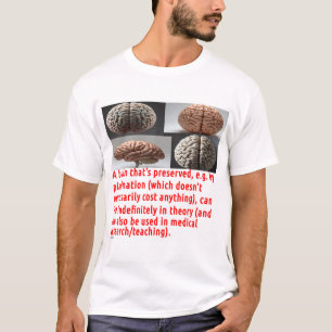 Gehirnerhaltungsbotschaft (4-Bild-Design) T-Shirt