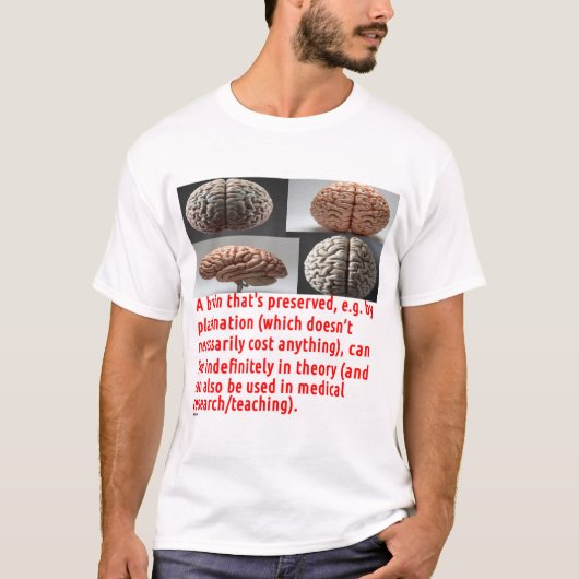 Gehirnerhaltungsbotschaft (4-Bild-Design) T-Shirt (Vorderseite)