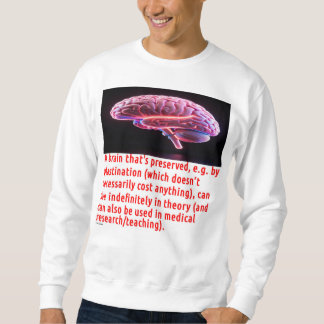 Gehirnerhaltungsbotschaft (leuchtend) sweatshirt