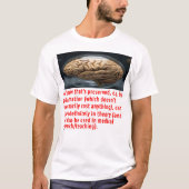 Gehirnerhaltungsbotschaft (Sphäroid) T-Shirt (Vorderseite)