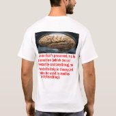Gehirnerhaltungsbotschaft (Sphäroid) T-Shirt (Rückseite)