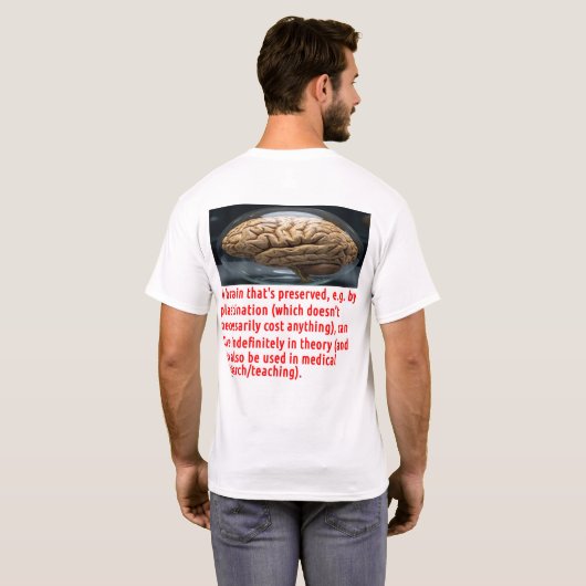 Gehirnerhaltungsbotschaft (Sphäroid) T-Shirt (Schwarz voll)