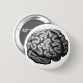 Gehirnillustration Button (Vorne & Hinten)