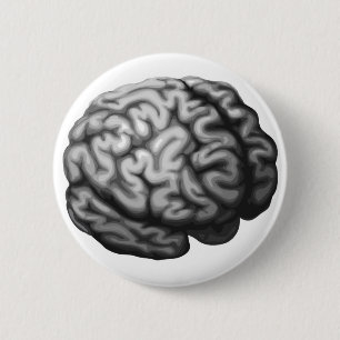 Gehirnillustration Button