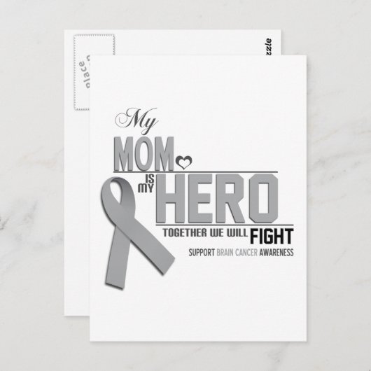 Gehirnkrebs-Bewusstsein: Mama Postkarte (Vorne/Hinten)