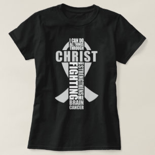 Gehirnkrebs Christlich kann ich alles tun T-Shirt