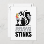 Gehirnkrebs-Stinks Postkarte (Vorne/Hinten)