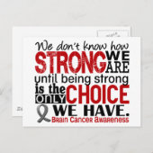 Gehirnkrebs wie stark wir sind postkarte (Vorne/Hinten)