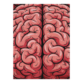 Gehirnmuster-Glossy-Poster Poster