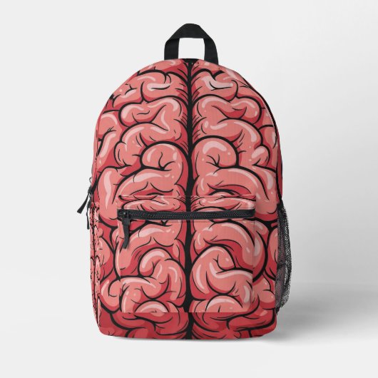 Gehirnmuster-Rucksack Bedruckter Rucksack (Vorderseite)