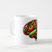 Gehirnnahrung Kaffeetasse (Vorderseite Links)