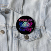 Gehirnnebel-Level: Experte – Perimenopause-Humor Button (Beispiel)