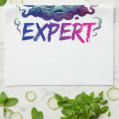 Gehirnnebel-Level: Experte – Perimenopause-Humor Geschirrtuch (Gefaltet)
