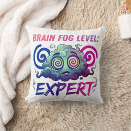 Gehirnnebel-Level: Experte – Perimenopause-Humor Kissen