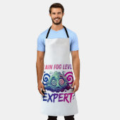 Gehirnnebel-Level: Experte – Perimenopause-Humor Schürze (Getragen)