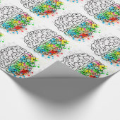 Gehirnpsychologie Geschenkpapier (Ecke)