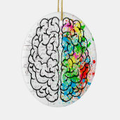 Gehirnpsychologie Keramikornament (Rechts)