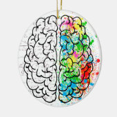 Gehirnpsychologie Keramikornament (Links)