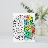 Gehirnpsychologie Postkarte (Stehend Vorderseite)