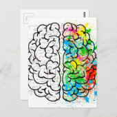 Gehirnpsychologie Postkarte (Vorne/Hinten)