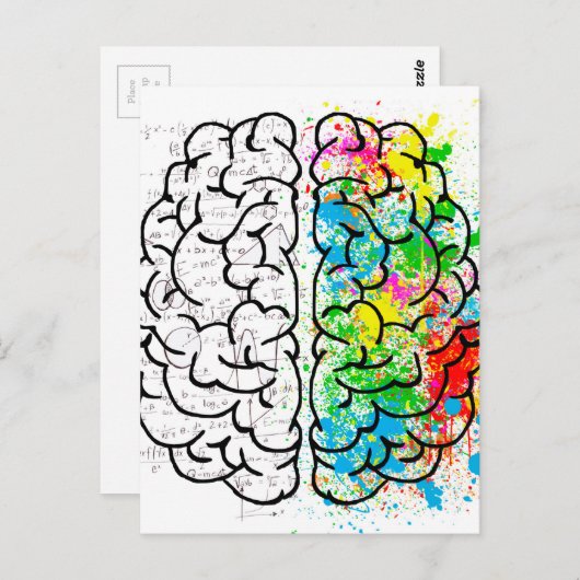 Gehirnpsychologie Postkarte (Vorne/Hinten)