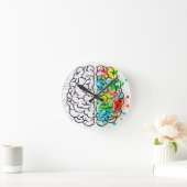 Gehirnpsychologie Runde Wanduhr (Zuhause)