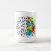 Gehirnpsychologie zeichnend Idee Kaffeetasse (Mittel)