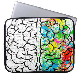 Gehirnpsychologie zeichnend Idee Laptopschutzhülle