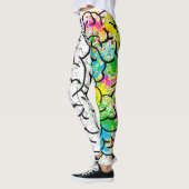 Gehirnpsychologie zeichnend Idee Leggings (Links)