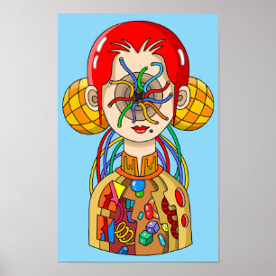 Gehirnschaltkreise. Poster