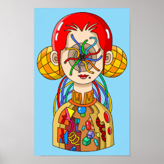Gehirnschaltkreise. Poster