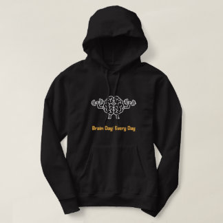 Gehirntag Jeden Tag Gehirn stemmt Gewichte Design Hoodie