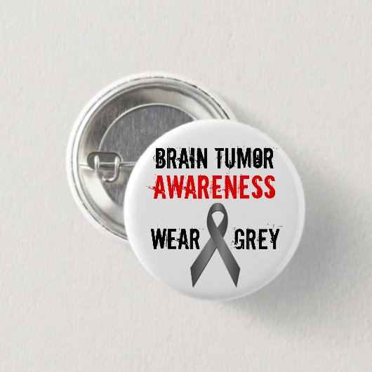 Gehirntumor-Bewusstseins-Button Button (Vorne & Hinten)