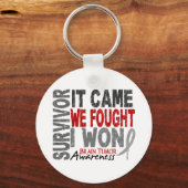 Gehirntumor-Überlebende Es kam, dass wir kämpften  Schlüsselanhänger (Vorderseite)