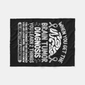 Gehirntumorbewusstsein Gray Ribbon Glioblastoma Di Fleecedecke (Vorderseite (Horizontal))