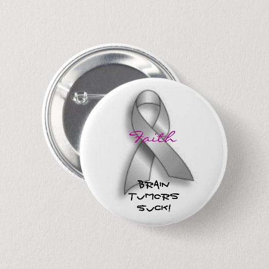 Gehirntumoren sind zum Kotzen Button (Vorne & Hinten)