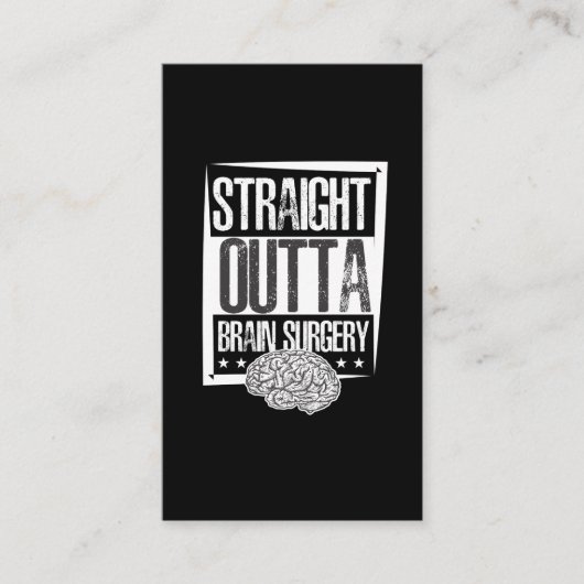 Gehirnüberlebensmittel Operation Posttumor-Erholun Visitenkarte (Vorderseite)