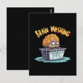 Gehirnwäsche Postkarte (Vorne/Hinten)