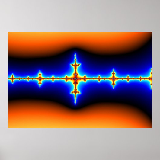 Gehirnwelle - Fraktal Poster (Vorne)